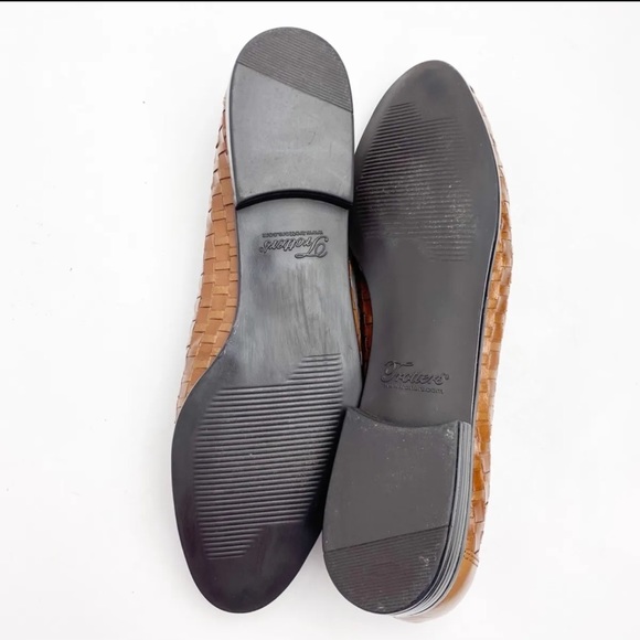 Trotters brown woven leather womens loafers. Size 9.5 SS - Picture 6 of 7